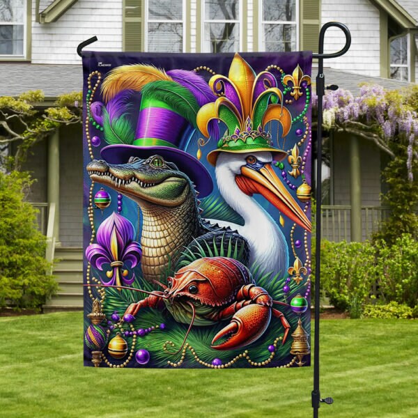 mardi gras flag shirt