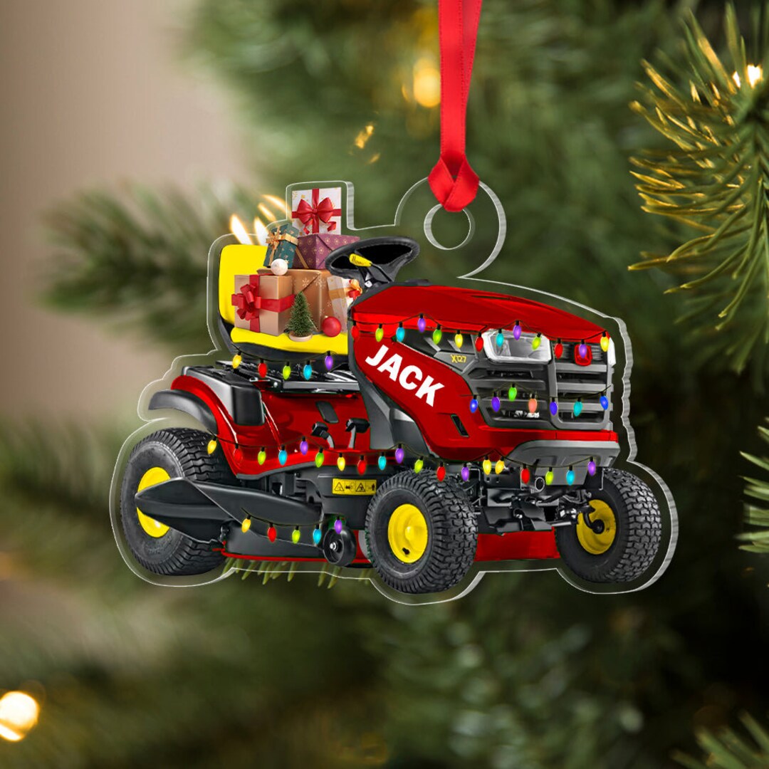 Lawn Mower Christmas Ornament 
