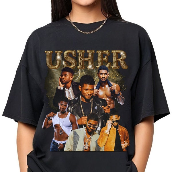 Usher Shirt, Vintage Usher Shirt, Retro Usher Shirt, 90s Usher Fan Gift, Usher Graphic Shirt, Usher Tee