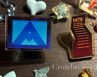 AM Allied Mastercomputer IHNMAIMS 1.5” Acrylic Pin Set (2pcs)