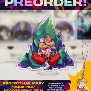 PREORDER Project Hail Mary 12cm “Rock Pile” Holographic Acrylic Standee (Read Desc)