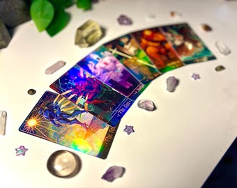 Juego de 6 cartas de tarot holográficas ULTRAKILL