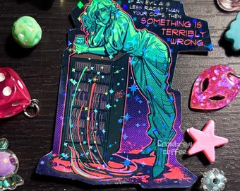 Pegatina holográfica LIVELOCK ACAB de 3 pulgadas