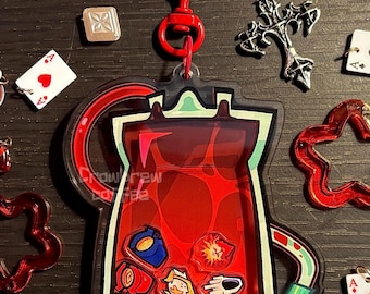 ULTRAKILL 3” Shaker Blood Bag Acrylic Keychain/Charm