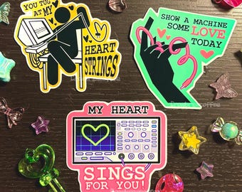 Objectum/Robot Lover 2” Sticker Set (3pcs)