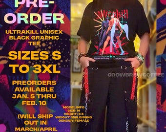PREORDER - ULTRAKILL Unisex Graphic Tee (Read Desc!!!)