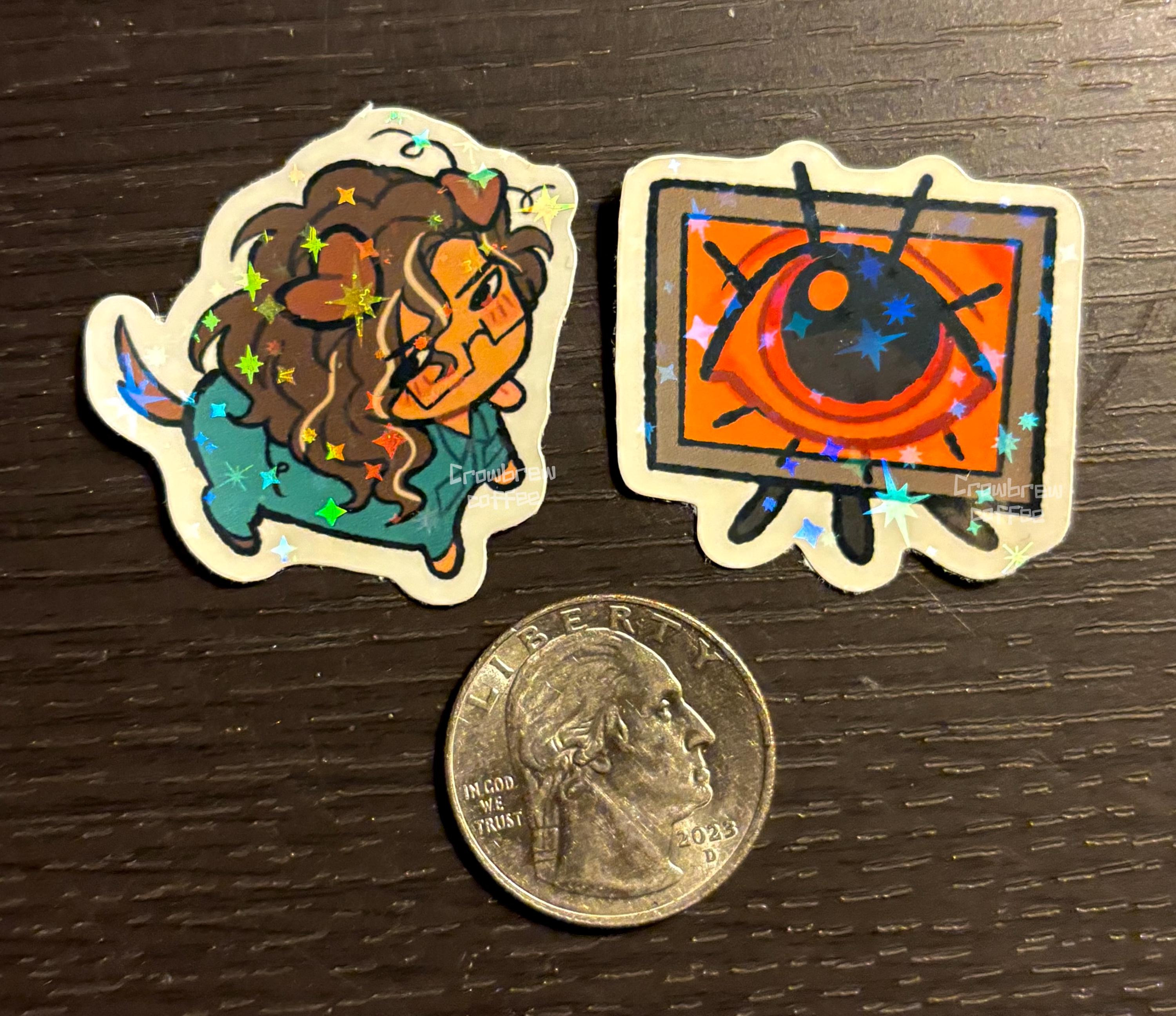 Goober Sticker LIVELOCK Goobers 1” Holo Sticker Set (2pcs) - Etsy