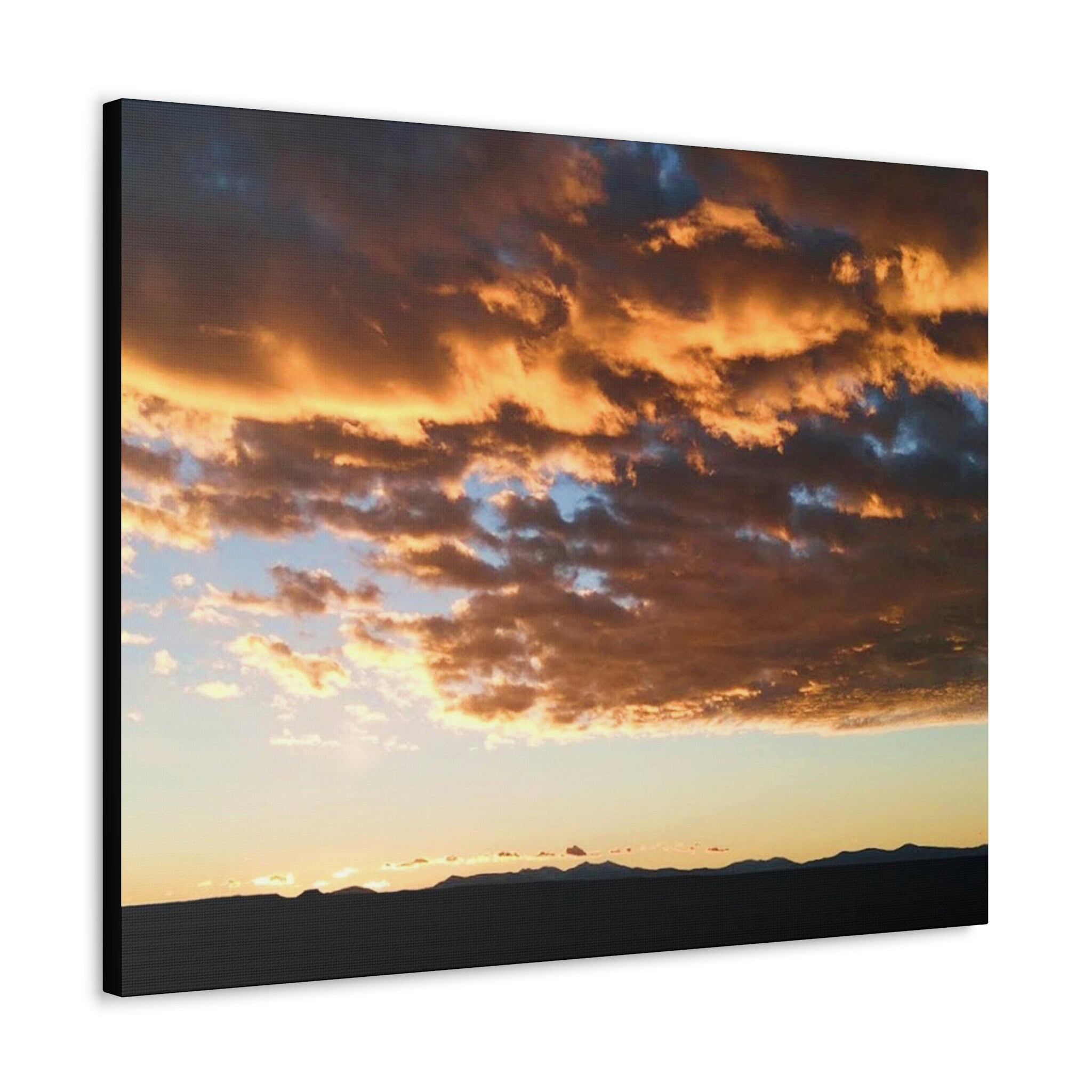 Golden Cloud Canvas Gallery Wrap Photo Canvas Wall Art Wall Etsy