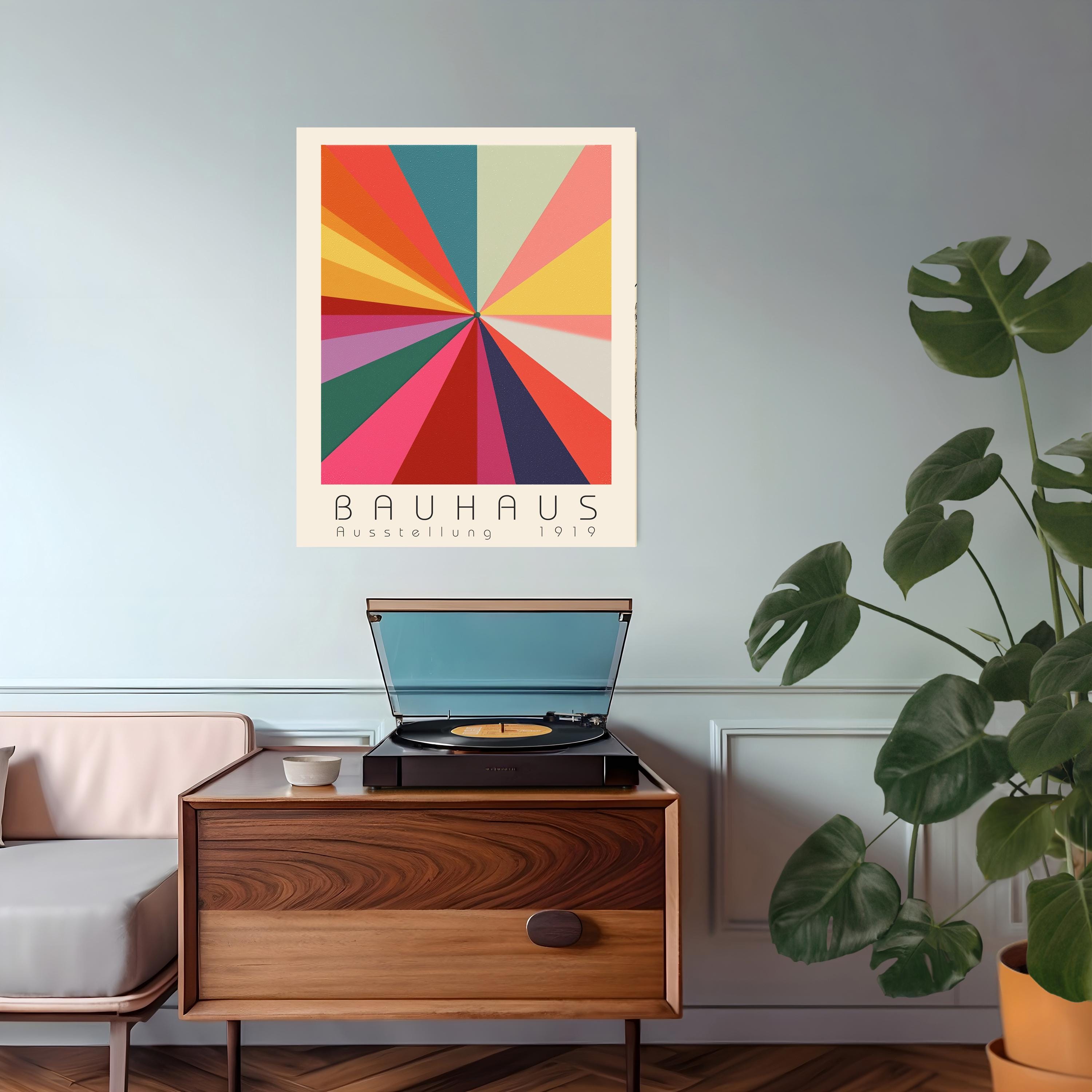 Bauhaus Art Print, Bauhaus Poster, Wall Art, Mid Century Art Print ...