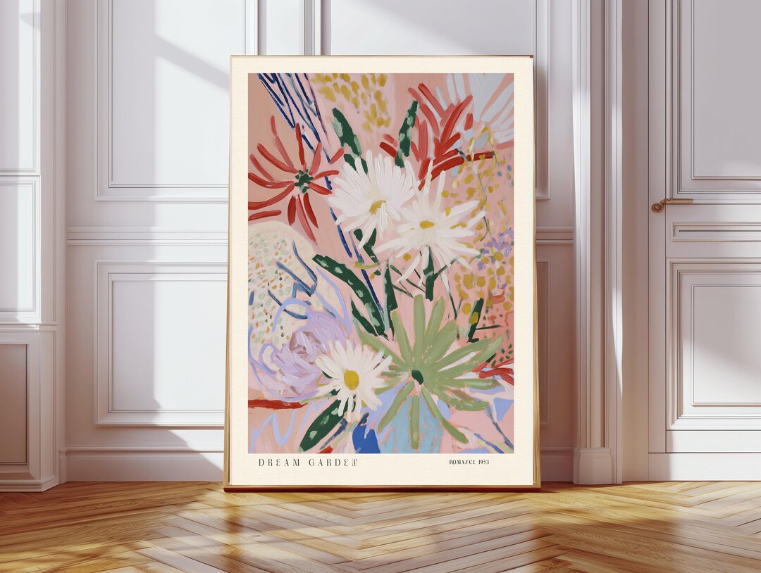 Botanical Flower Art Print, Flower Poster, Floral Print, Wall Decor ...