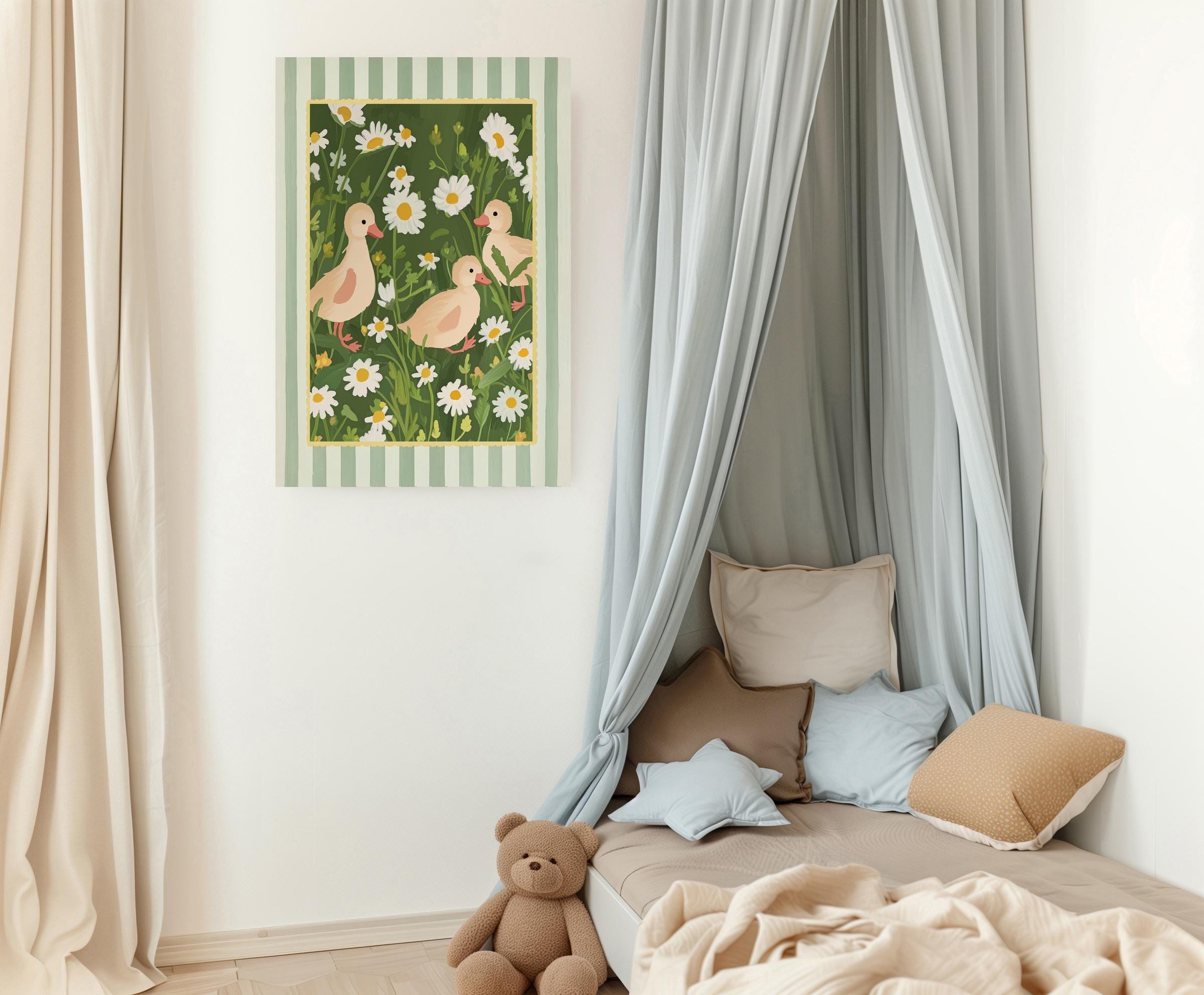 Cute Duck Nursery Wall Art Set | Farmhouse Kids Room Decor | Farm ...