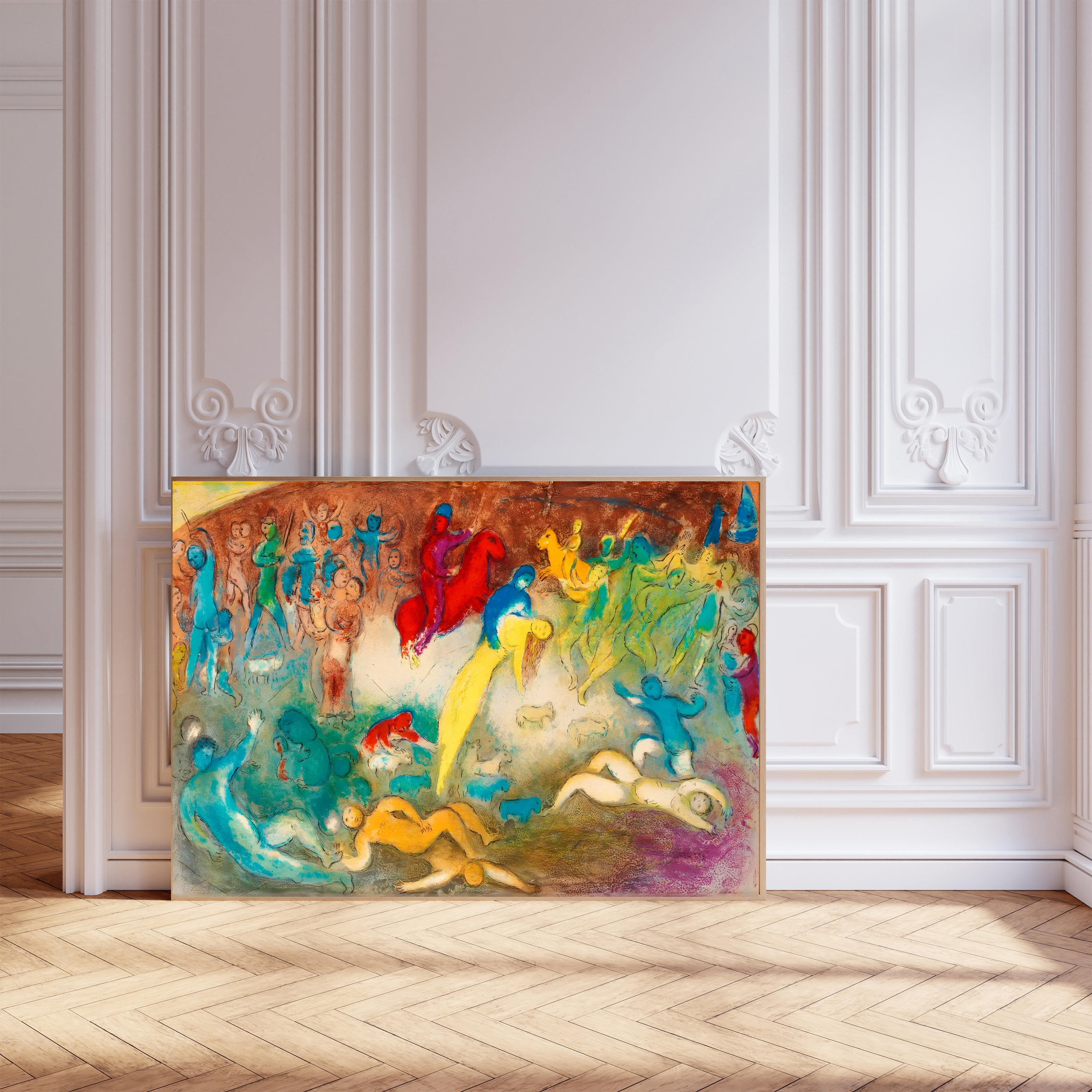 Marc Chagall Art Print, Chagall Poster, Chagall Paris Print, Wall Decor ...