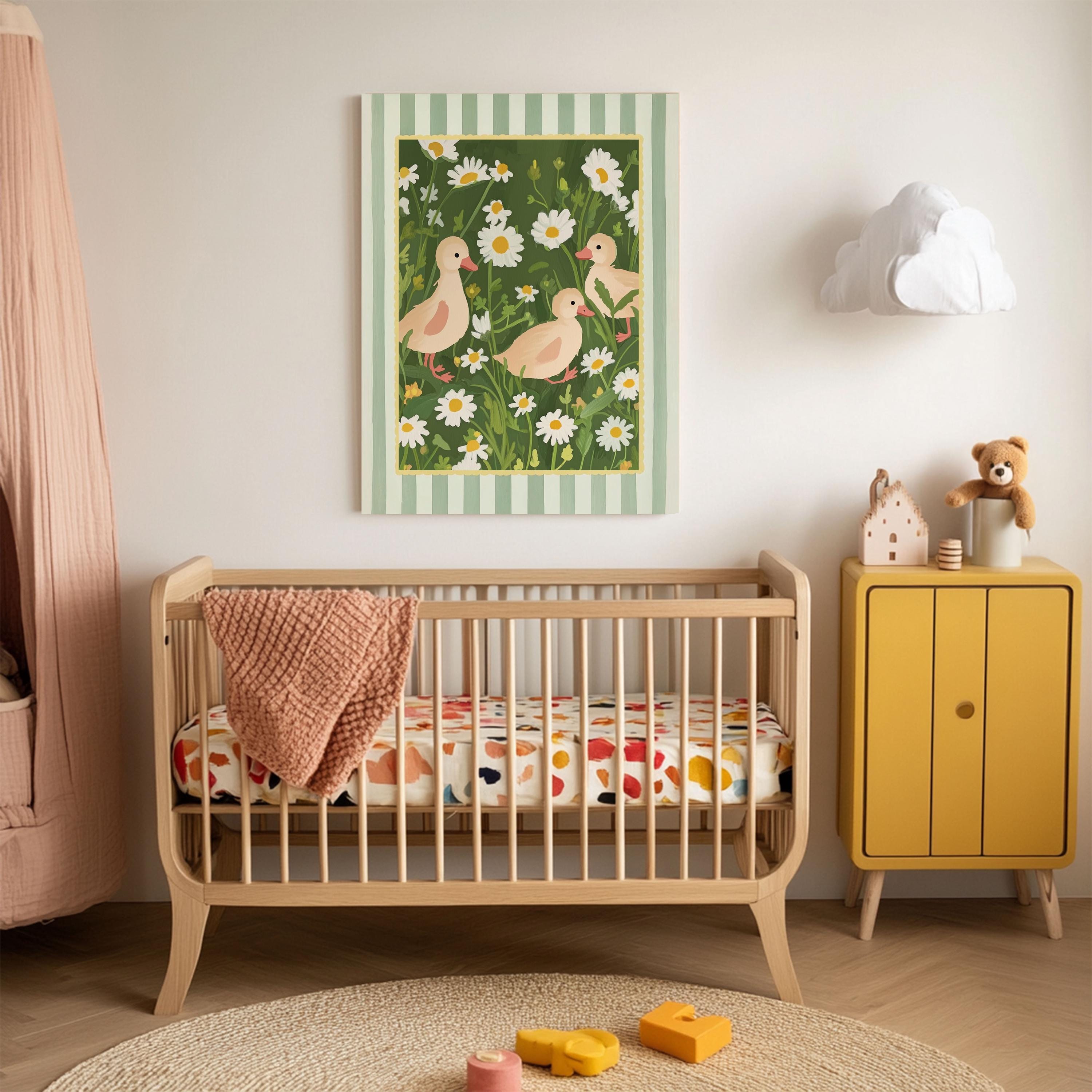 Cute Duck Nursery Wall Art Set | Farmhouse Kids Room Decor | Farm ...