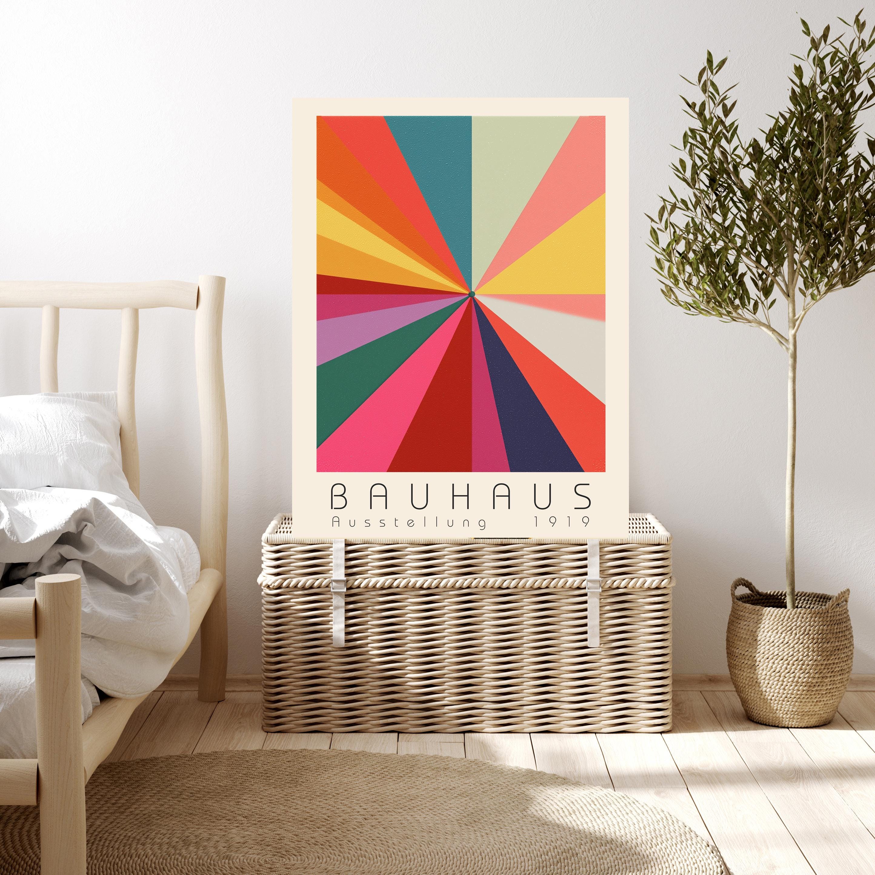 Bauhaus Art Print, Bauhaus Poster, Wall Art, Mid Century Art Print ...