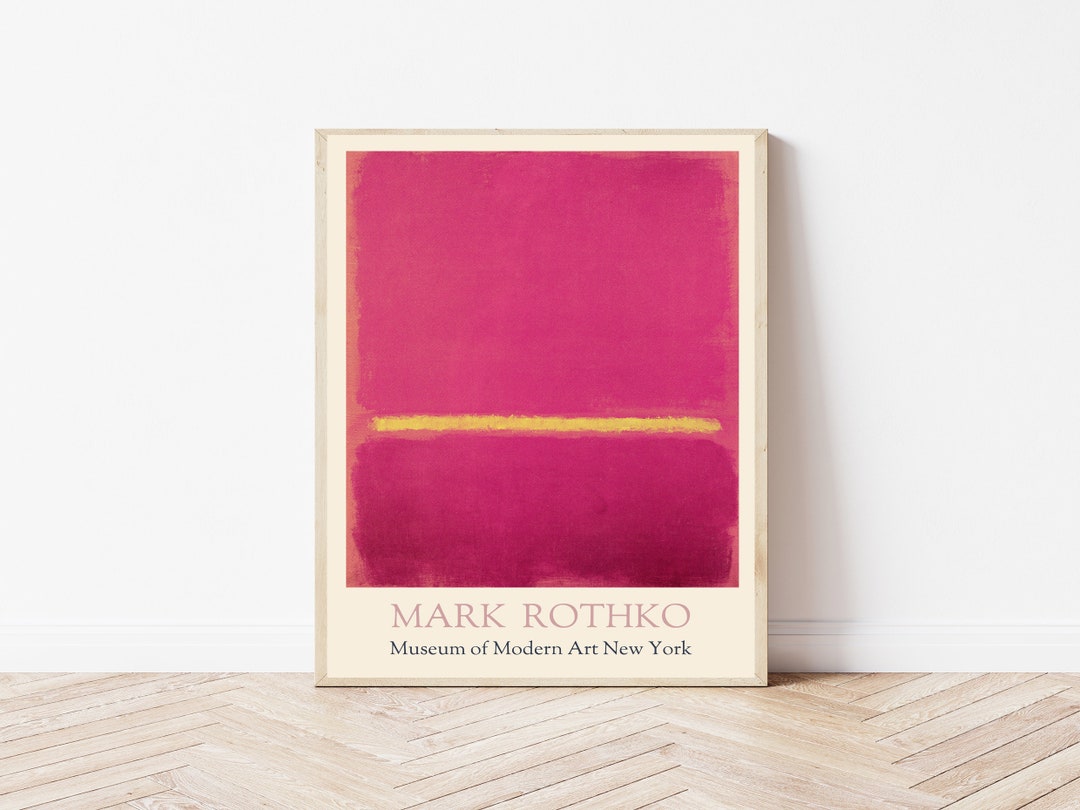 Mark Rothko Pink Art Print, Rothko Poster, Abstract Print, Wall Decor