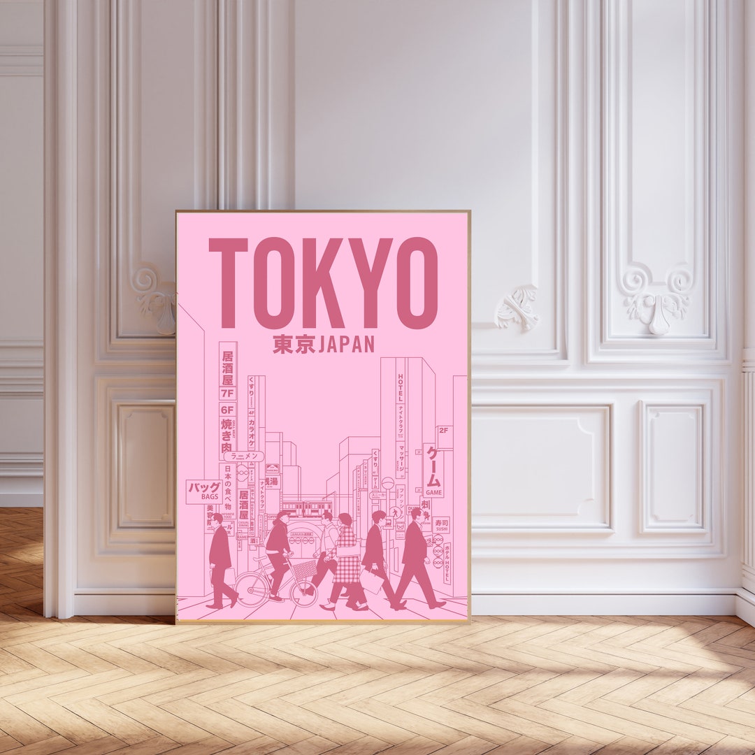 Japanese Art Print, Tokyo Art Print, Tokyo Poster, Tokyo Print, Wall