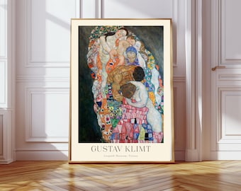 Gustav Klimt Print, Gustav Klimt Farm Garden Poster, Klimt Flowers, Floral Wall Decor, Gift Idea, Wall Art Print, Gustav Klimt Wall Decor