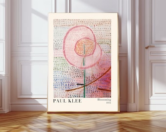 Paul Klee Flower Art Print, Klee Art Print, Flower Art Print, Paul Klee Print, Paul Klee Art Print,Vintage Art Print, Wall Decor, Wall Art.