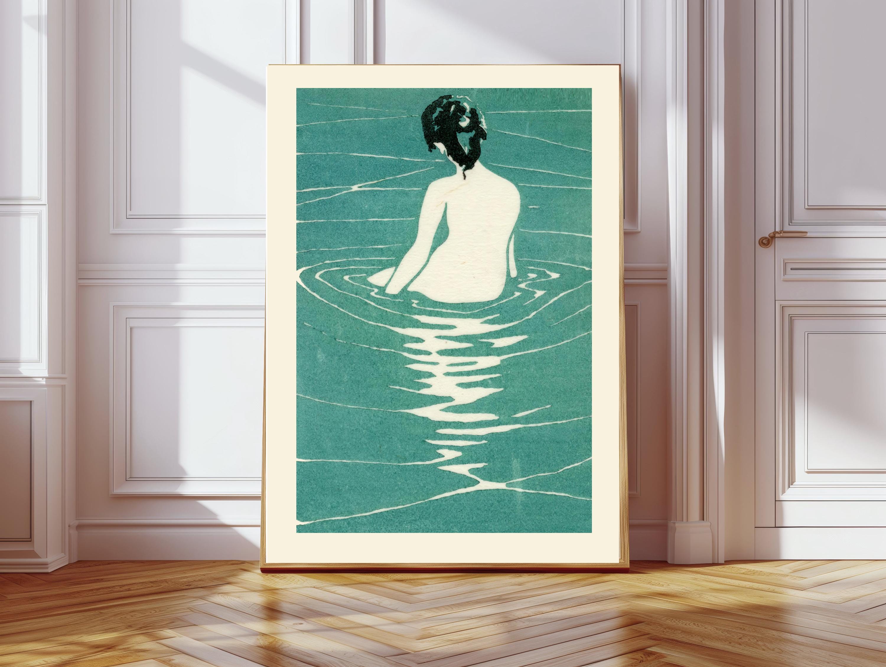 Japanese Art Print, Ichijo Narumi Poster, Japandi Poster, Hasui