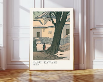 Japanese Art Print, Hasui Kawase Poster, Japandi Poster, Hasui Kawase Exhibition Poster, Ukiyoe print, Woodblock Print,  Hasui Kawase art