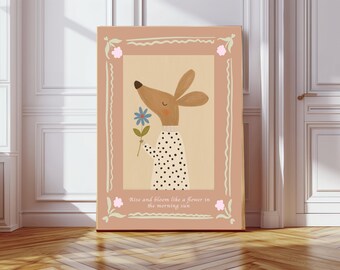 Cute Mouse Nursery Print, Baby Nursery Art, Mouse Nursery Art, Whimsical Animal Art, kids room Decor, Nursery Art Print, kids room decor