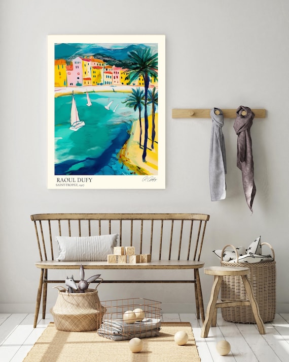 Raoul Dufy St Tropez Poster | St Tropez Art Print | Travel France