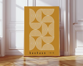 Bauhaus Art Print, Bauhaus Print, Wall Decor, Wall Art, Mid Century Art Print,  Bauhaus, Retro Art Print, Geometric print,Modernist Art