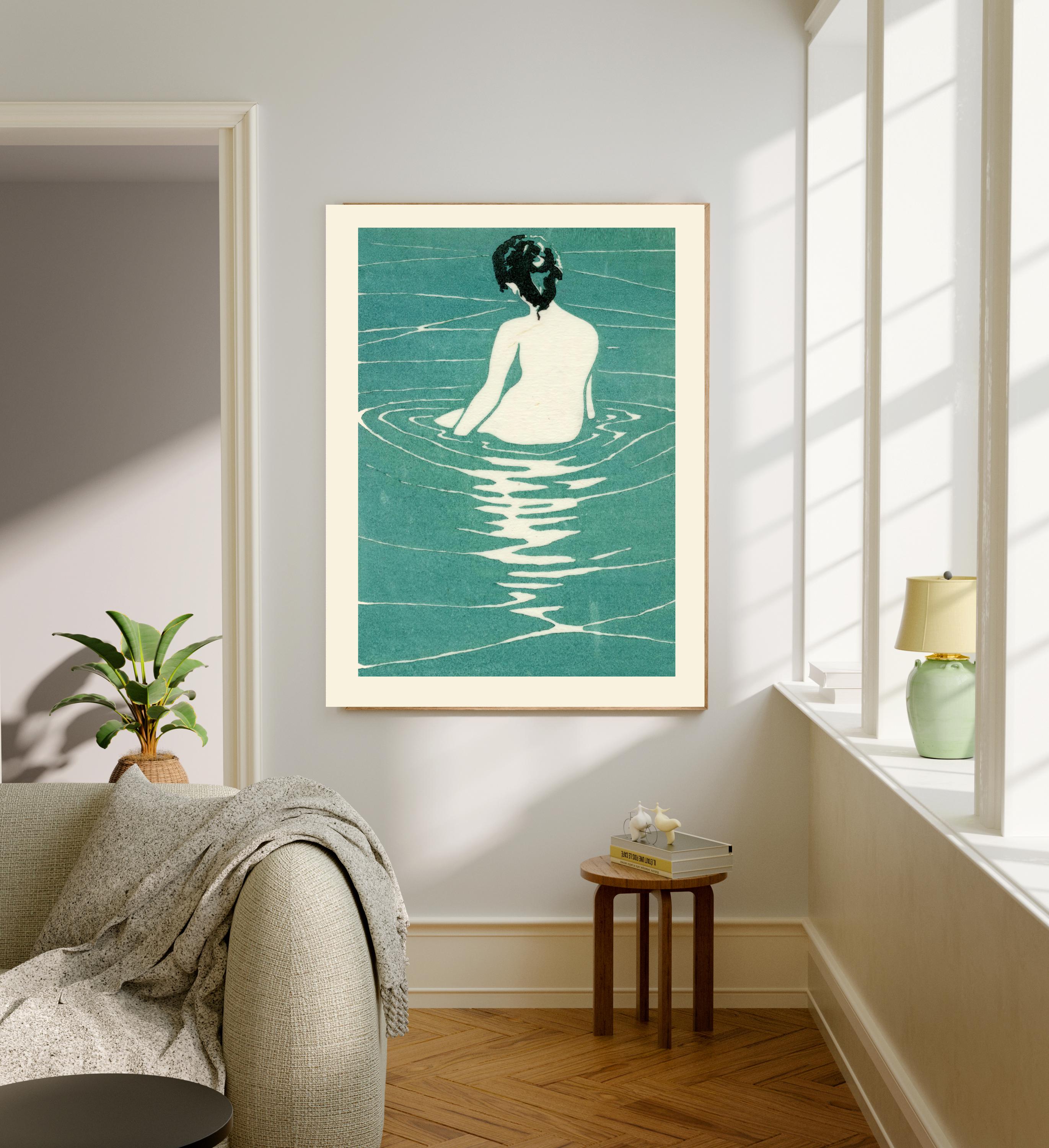 Japanese Art Print, Ichijo Narumi Poster, Japandi Poster, Hasui