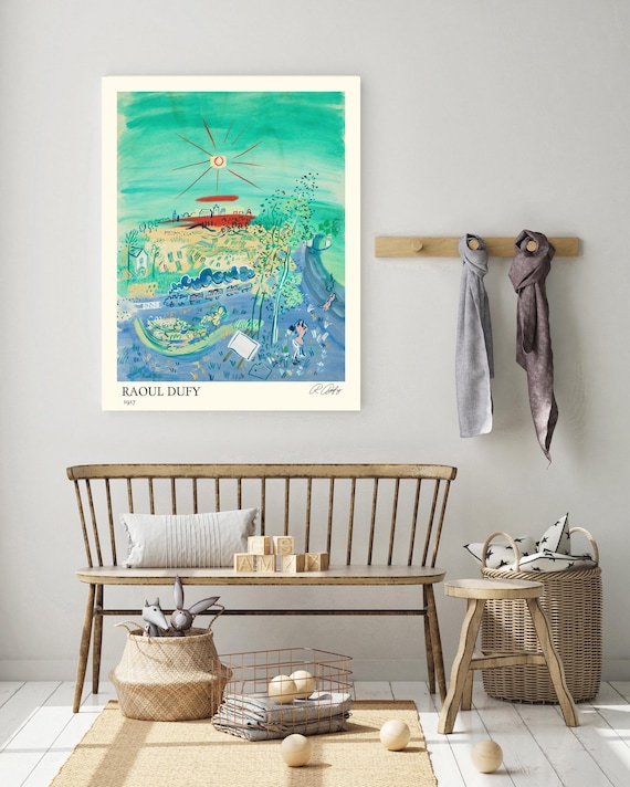 Raoul Dufy Le Train Bleu Poster | Landscape Art Print | Travel