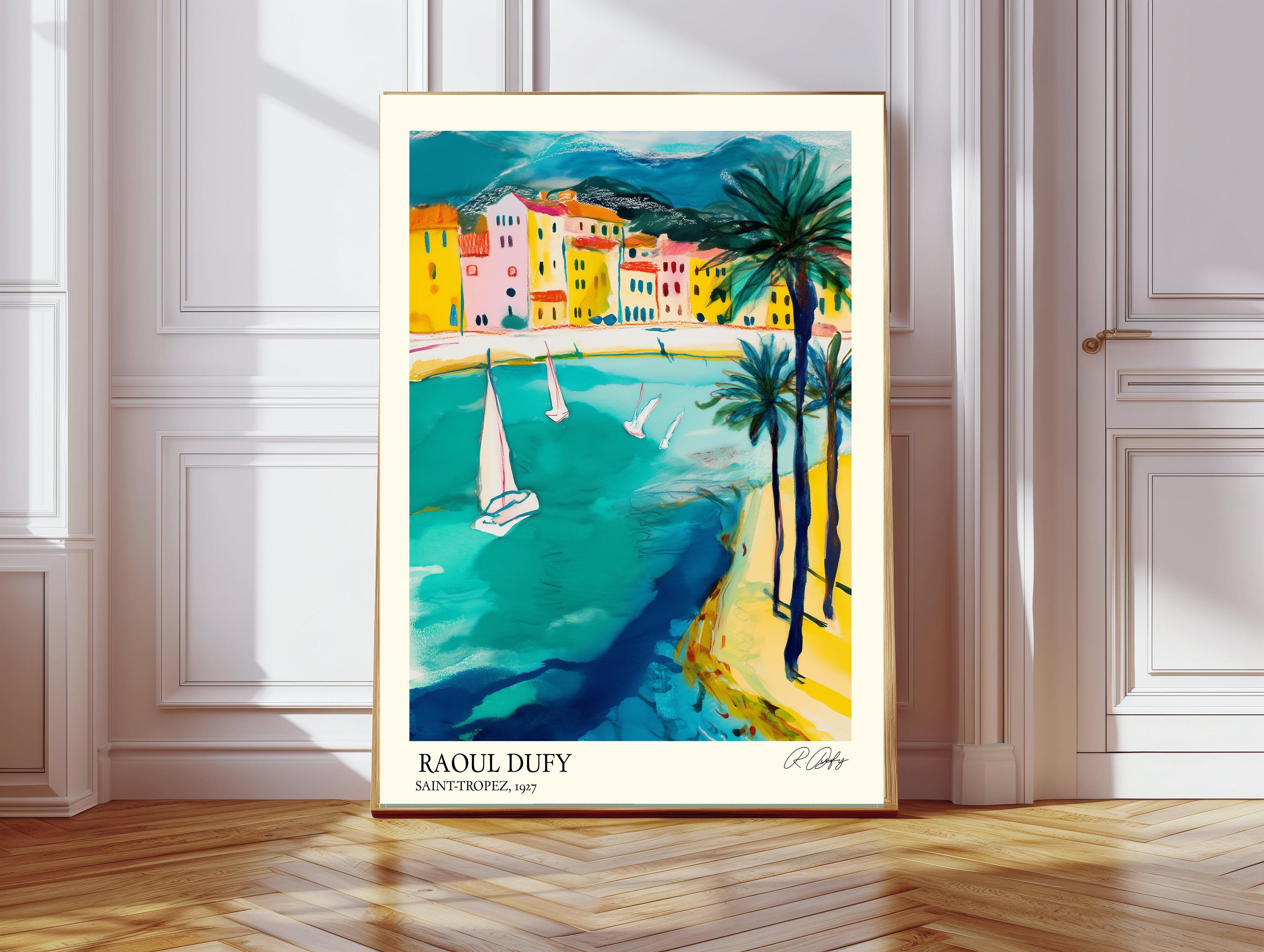 Raoul Dufy St Tropez Poster | St Tropez Art Print | Travel France
