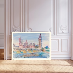 Raoul Dufy London Poster | London Art Print | Vintage London ,Cityscape London Wall Art, Wall Art, Raoul Dufy Print, Marc Chagall art