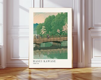Japanese Art Print, Hasui Kawase Poster, Japandi Poster, Hasui Kawase Exhibition Poster, Ukiyoe print, Woodblock Print,  Hasui Kawase art