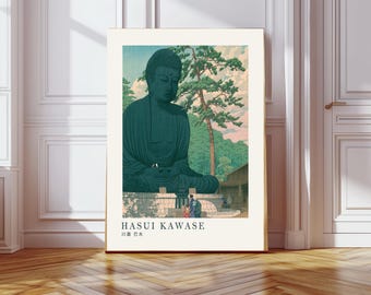 Japanese Art Print, Hasui Kawase Poster, Japandi Poster, Hasui Kawase Exhibition Poster, Ukiyoe print, Woodblock Print,  Hasui Kawase art