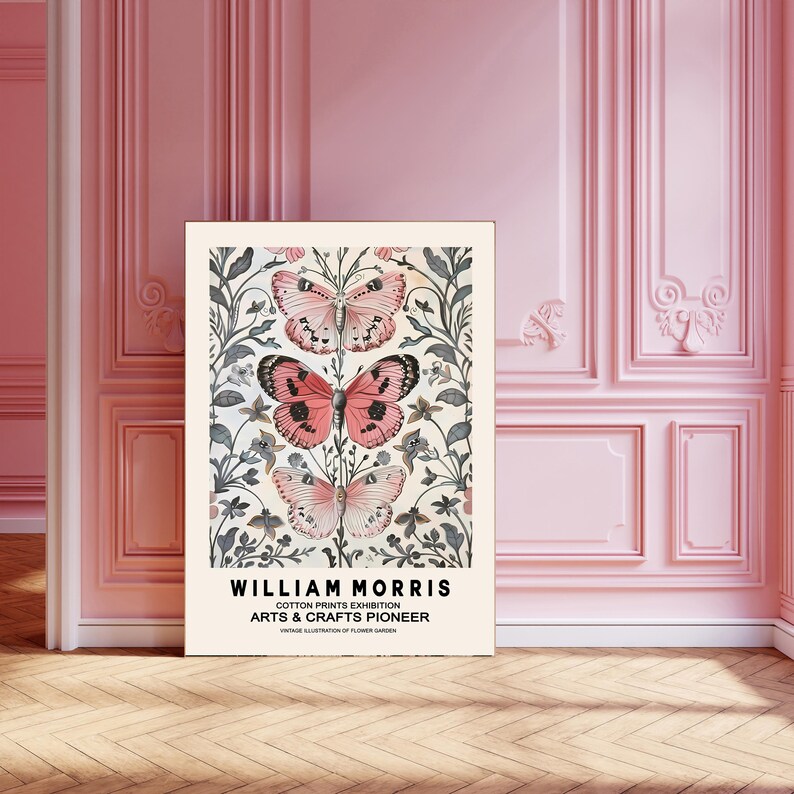 William Morris Butterfly Art Print, William Morris Flowers, Morris ...