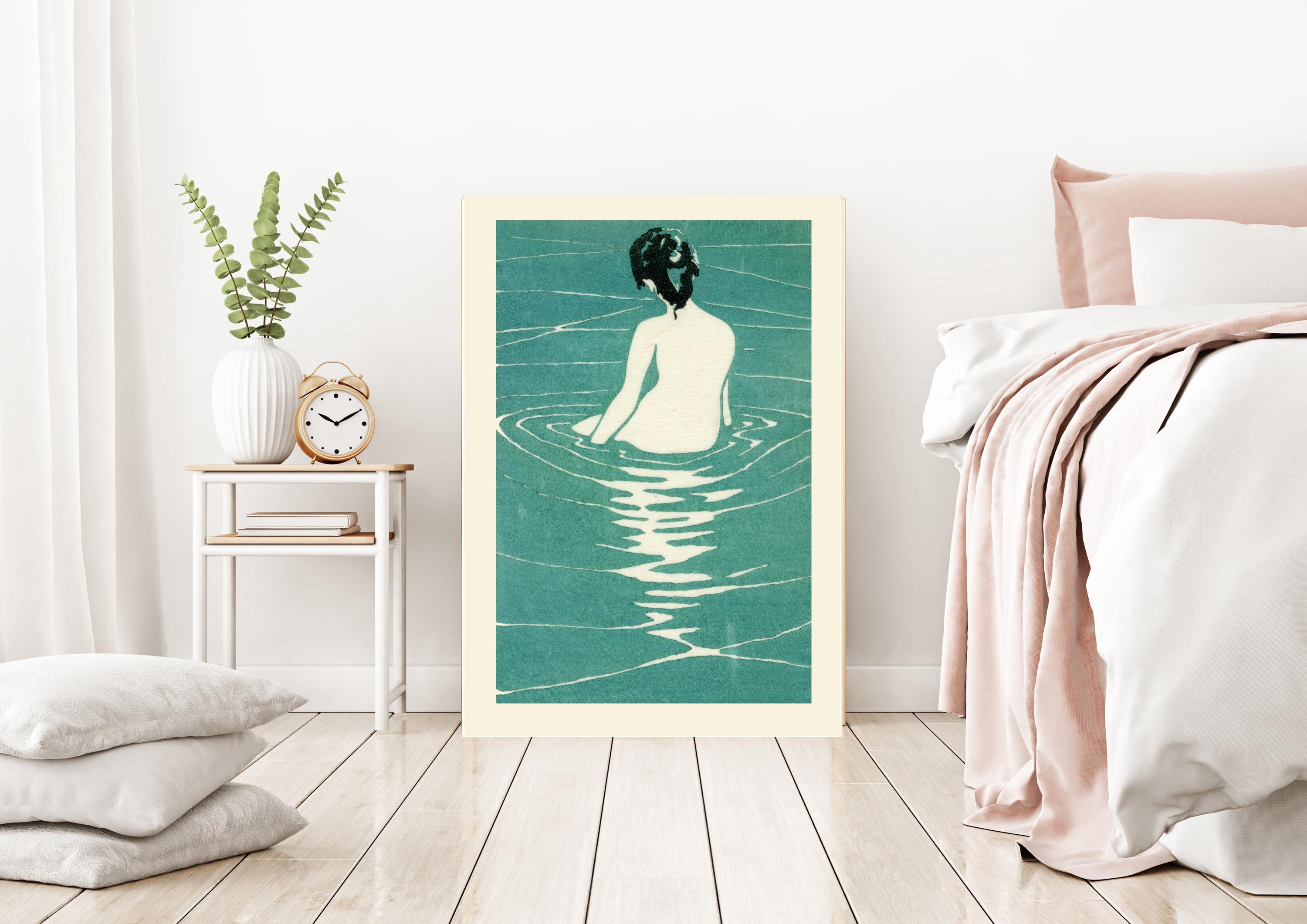 Japanese Art Print, Ichijo Narumi Poster, Japandi Poster, Hasui