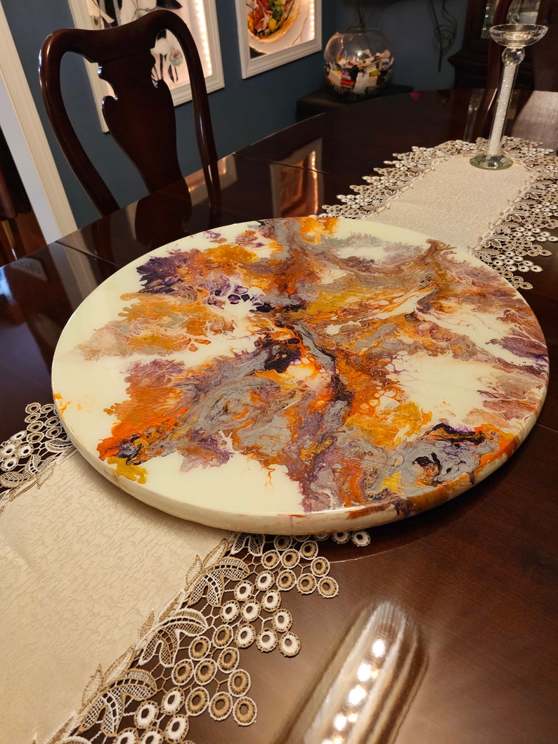 Turntable Lazy Susan Epoxy Resin Wedding Gift Unique Gifts for Etsy