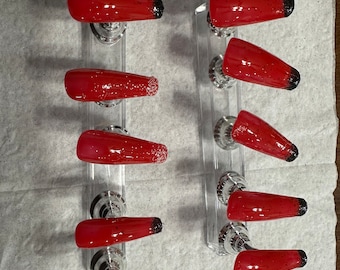 Clavos a presión Long Coffin “LadyBug”