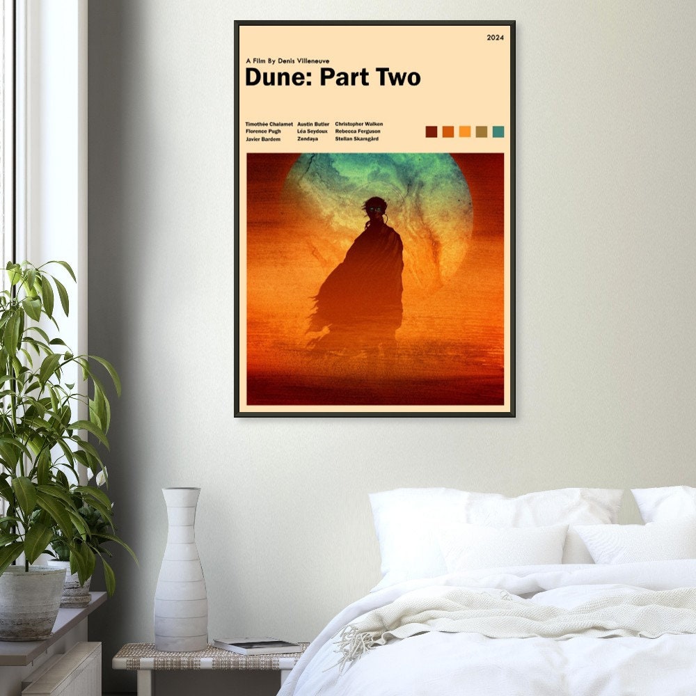 Discover Dune Movie Poster 2024, Minimalist Poster, Dune Poster, Dune Movie Print, Timothe Chalamet, Zendaya, Florance Pugh, Jason Momoa