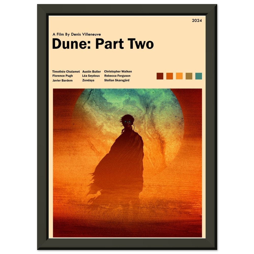 Discover Dune Movie Poster 2024, Minimalist Poster, Dune Poster, Dune Movie Print, Timothe Chalamet, Zendaya, Florance Pugh, Jason Momoa