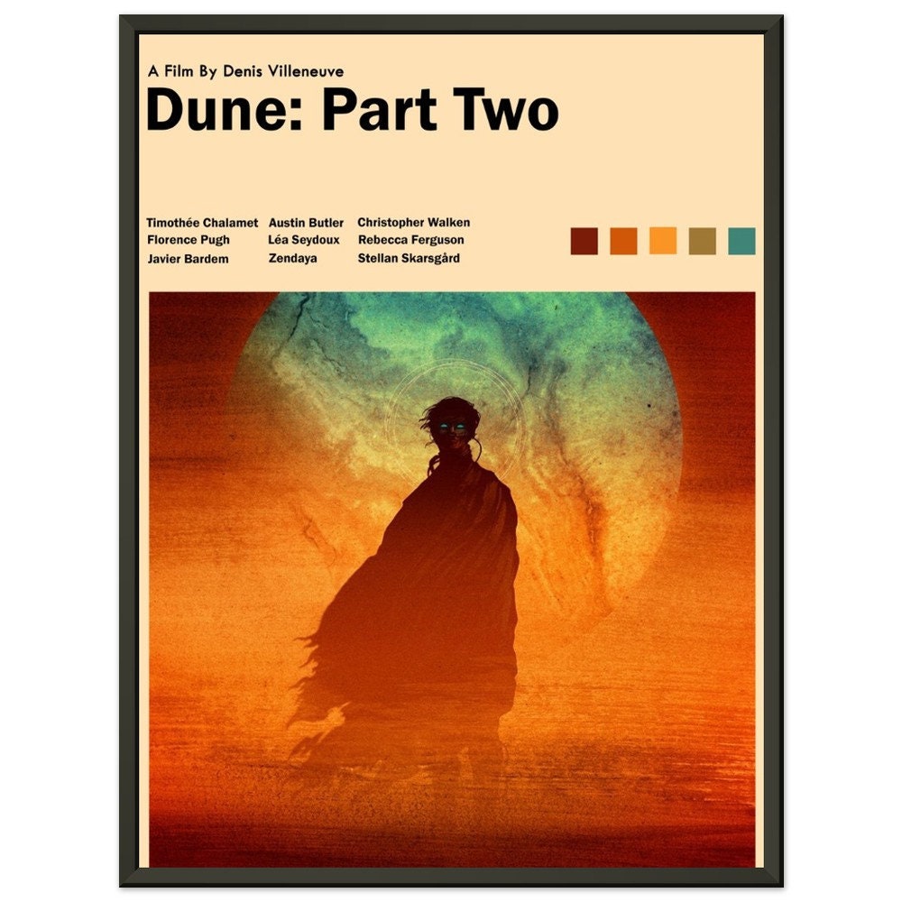 Discover Dune Movie Poster 2024, Minimalist Poster, Dune Poster, Dune Movie Print, Timothe Chalamet, Zendaya, Florance Pugh, Jason Momoa