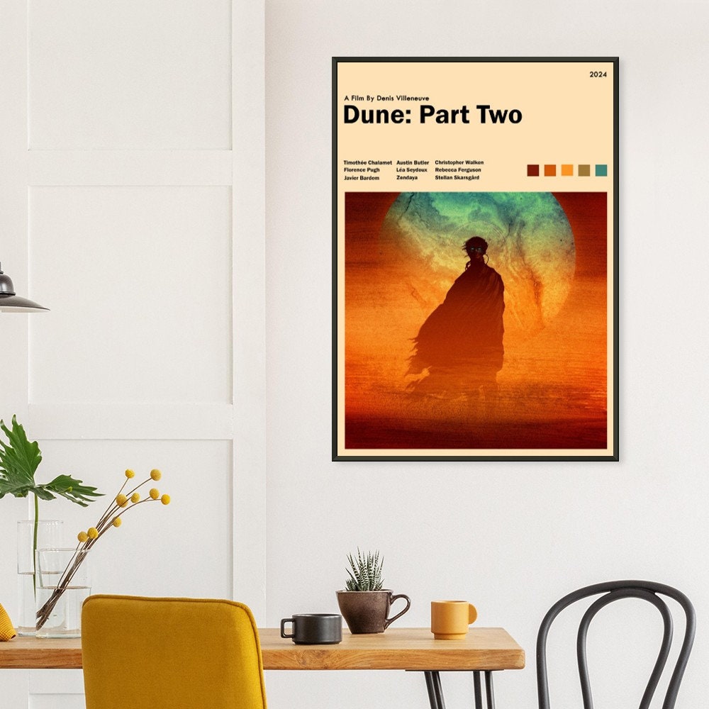 Discover Dune Movie Poster 2024, Minimalist Poster, Dune Poster, Dune Movie Print, Timothe Chalamet, Zendaya, Florance Pugh, Jason Momoa