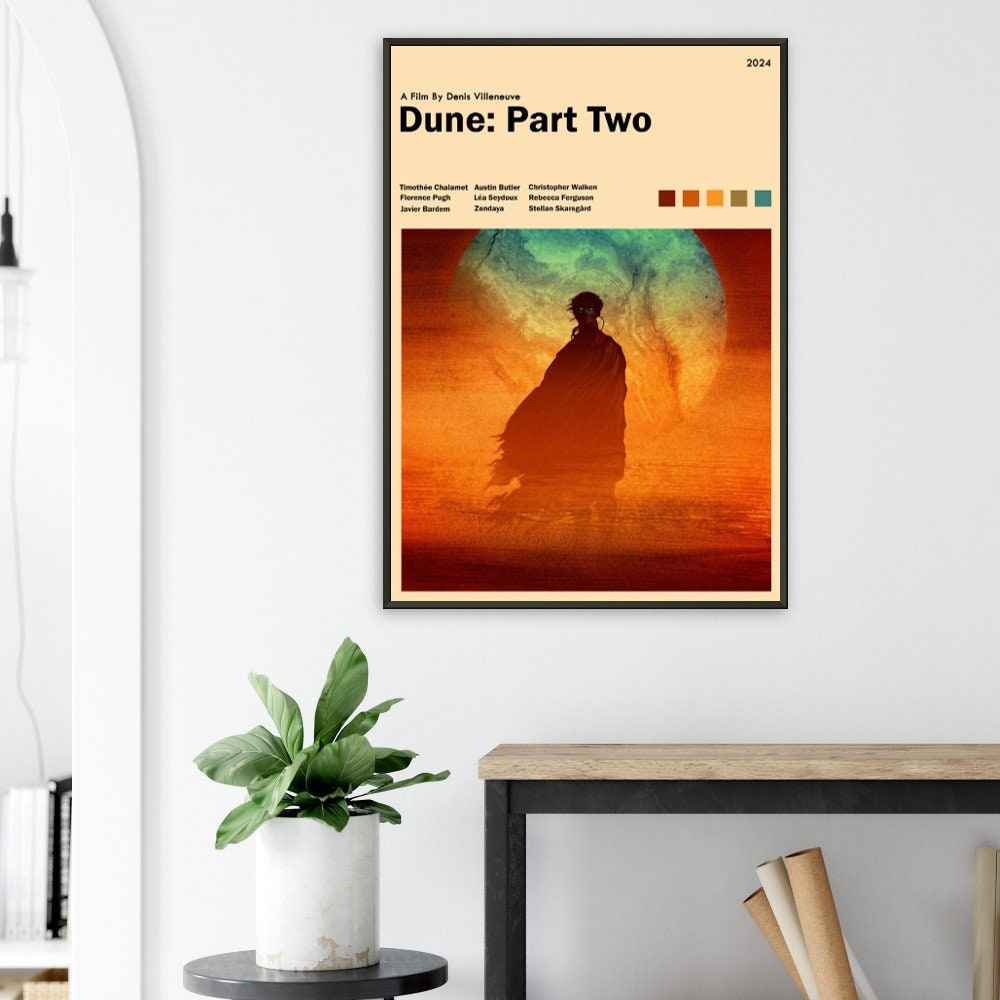 Discover Dune Movie Poster 2024, Minimalist Poster, Dune Poster, Dune Movie Print, Timothe Chalamet, Zendaya, Florance Pugh, Jason Momoa