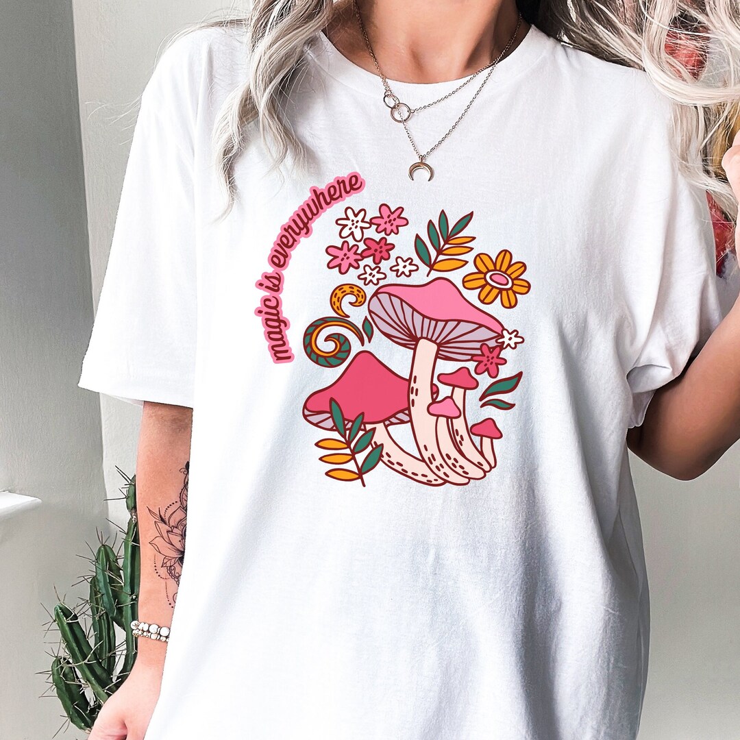 Mycology Shirt Fungus Aesthetic Botanical Hiking Shirt - Etsy