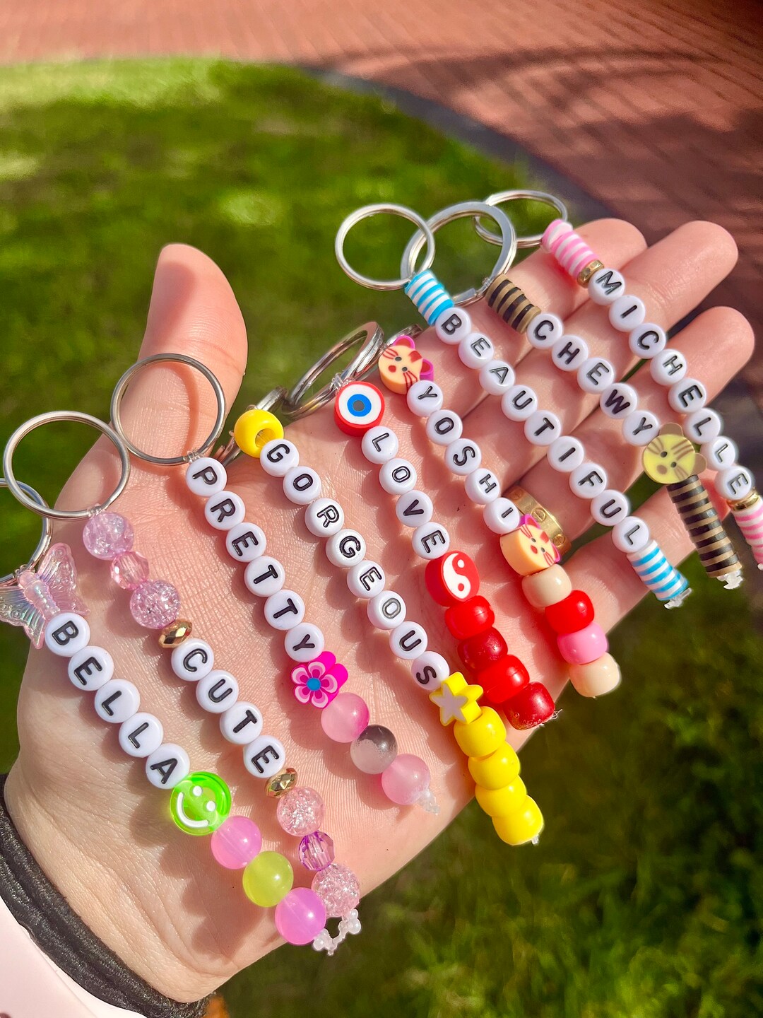 Y2K Custom Word/name Keychains Etsy