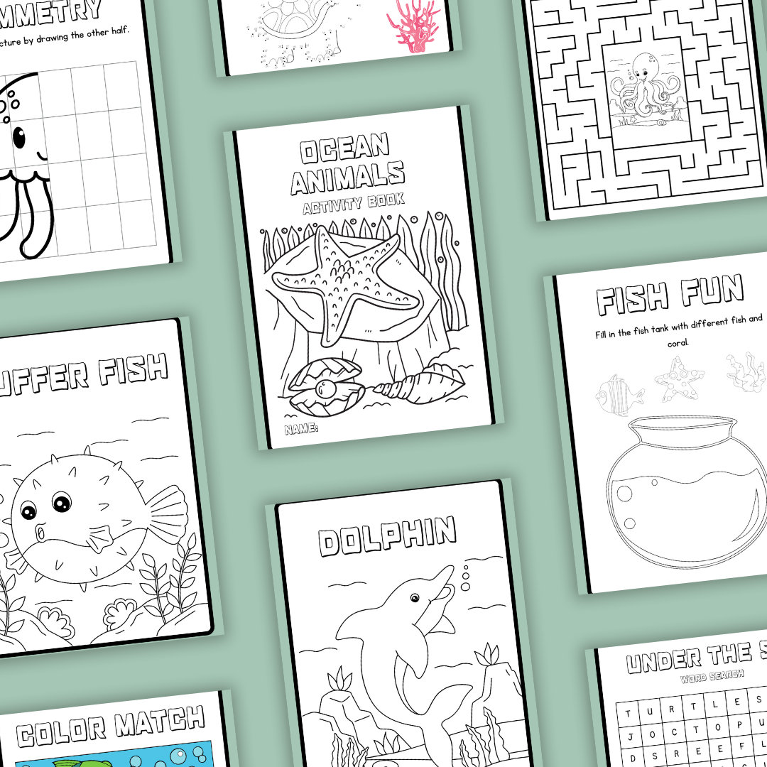 Kids Colouring Book Printable Colouring Book Illustrations - Etsy