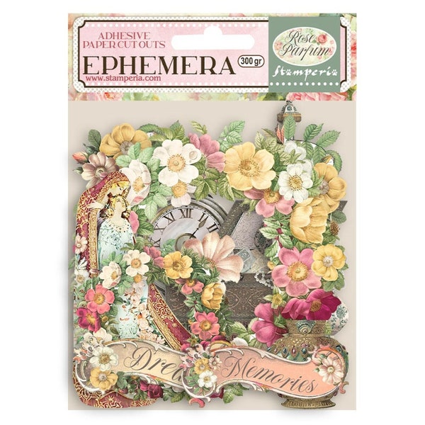 Stamperia Rose Parfum Flowers and Garlands Ephemera