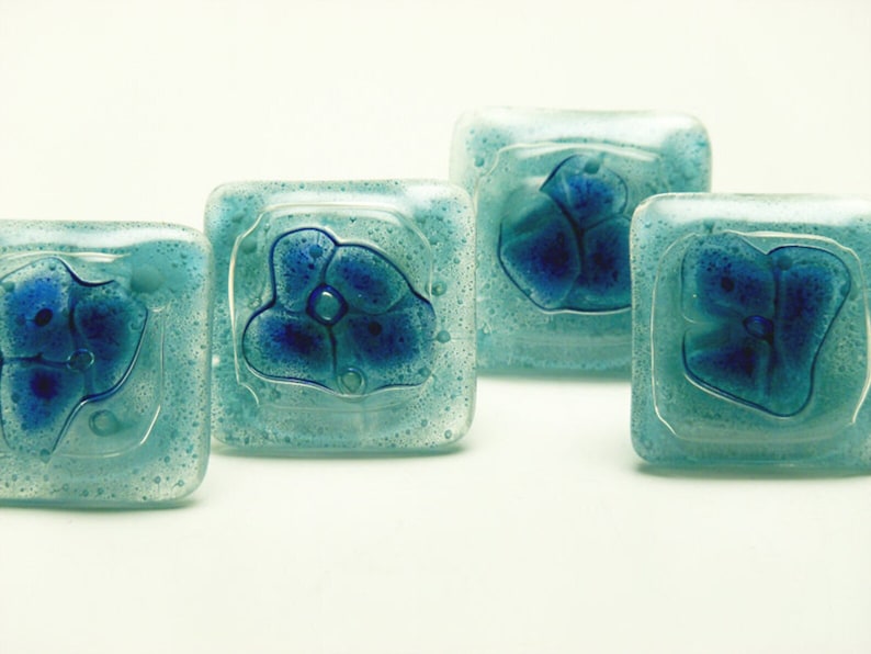 Seafoam Glass Door Handle, Kitchen Handles, Cupboard Pulls