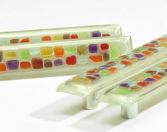 Colorful Glass Door Handle, Kitchen Cabinet Handles, Cupboard Pulls, Cabinet Handle, Knobs for Dresser, Dresser Handles, Cabinet Hardware