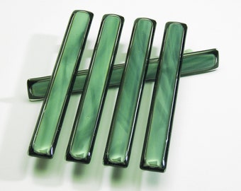 Forest Green Glass Door Handle, Kitchen Cabinet Handle, Cupboard Pulls, Cabinet Handle, Knobs for Dresser, Dresser Handles, Cabinet Hardware