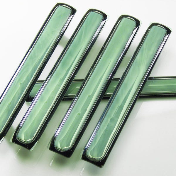 Glazen meubelgreep, saliegroen, meubelgrepen en -knoppen, gekleurde meubelknoppen, ladegrepen, dressoirgrepen, knoppen